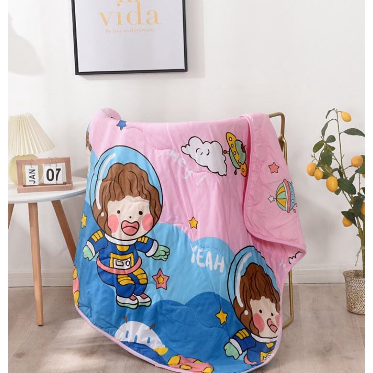 Chăn Văn Phòng, Chăn Đi Xe Hơi, Chăn Đũi Cho Bé Cực Dễ Thương. Kích Thước: 110cm x 150cm