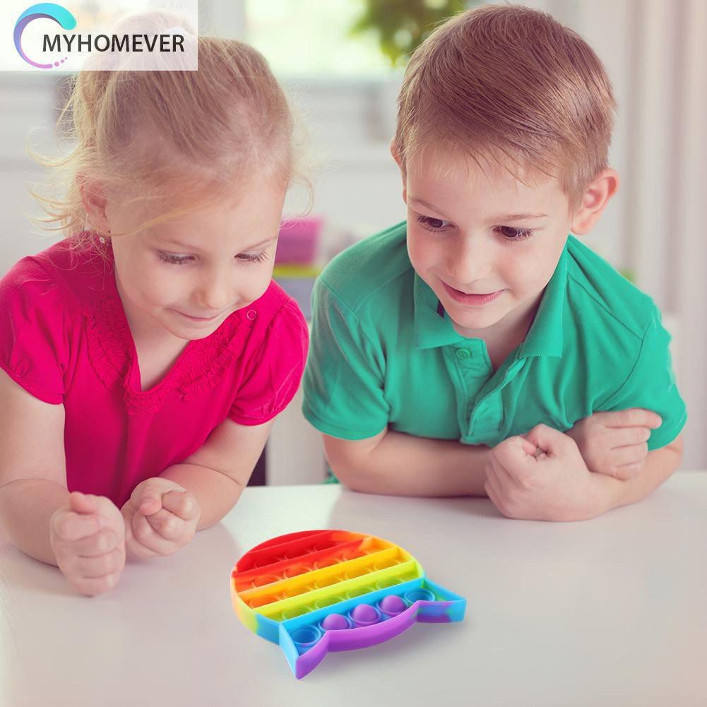 Pop It Fidget Đồ chơi Autism Push Bubble Fidget Sensory Đồ chơi Soft Desktop Puzzle Anti-stress Đồ chơi