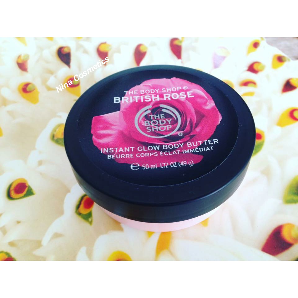 Bơ dưỡng thể The Body Shop British Rose Instant Glow Body Butter