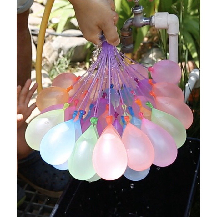 Chùm bóng nước số lượng lên tới 111 quả - Ném bóng nước thả ga - bơm cực nhanh