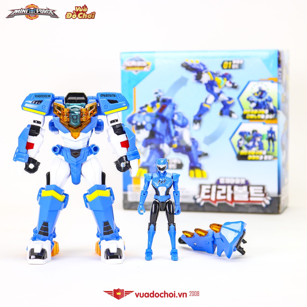 🛡 Robot siêu khủng long Tyranno Sấm sét cùng siêu nhân Volt tốc độ 🦸‍♂️ MINI FORCE 2 - Biệt đội Siêu Nhân Nhí (p2)