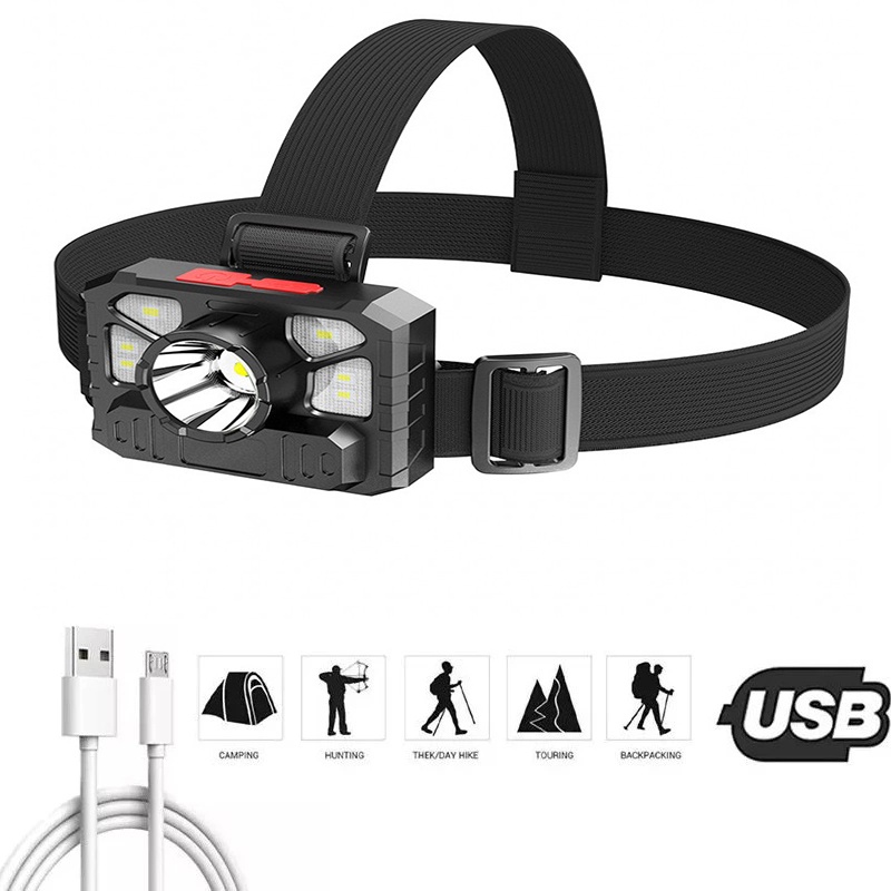 Đèn Pin Đeo Đầu Siêu Sáng Có Thể Sạc Lại Tiện Dụng Chất Lượng Cao
