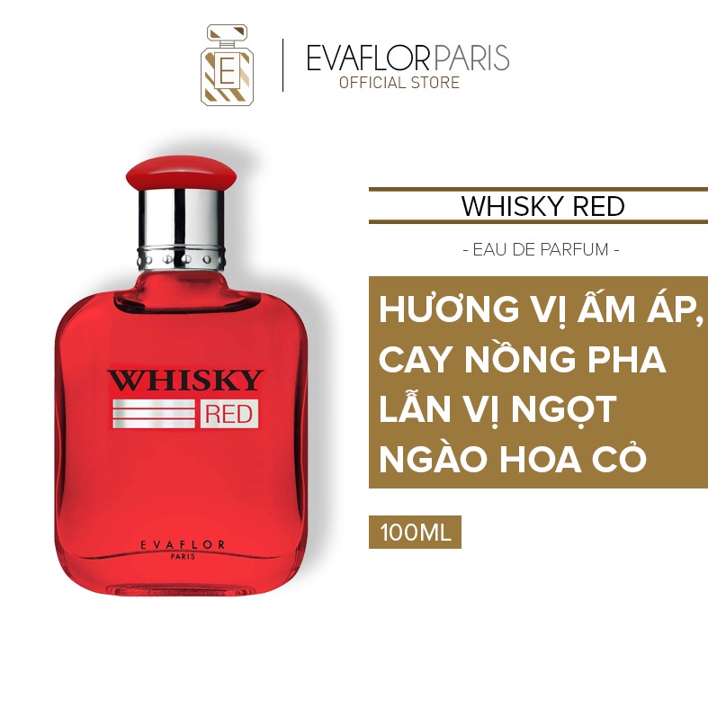 Nước hoa nam Evaflor Whisky Red chính hãng Pháp hương thơm ấm áp ngọt ngào thumbnail