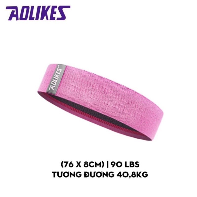 Dây Mini Band Đàn Hồi Kháng Lực Tập Mông Chân Đùi Cao Cấp Aolikes - Tặng Túi Đựng
