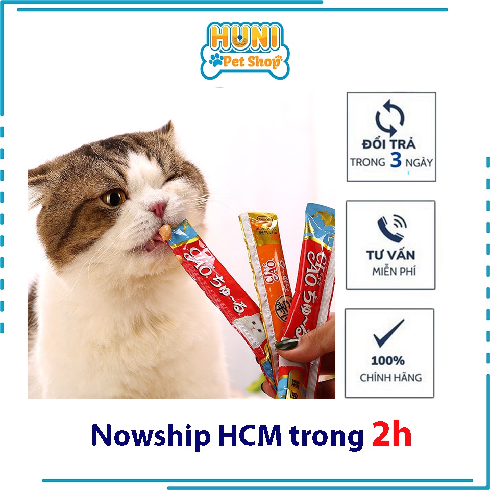 SÚP THƯỞNG CIAO CHURU cho mèo GÓI 20 THANH - Huni petshop