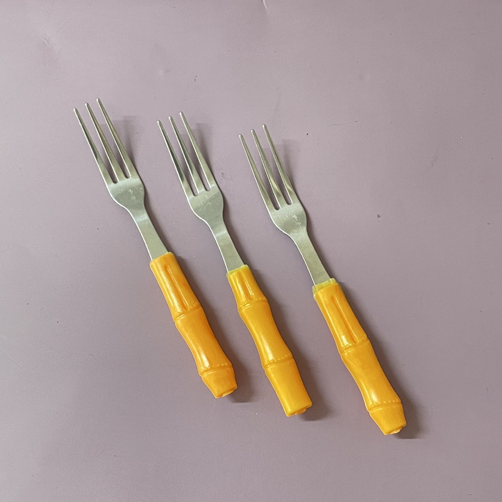 Bịch 10 Nĩa Inox Ăn Trái Cây Cao Cấp