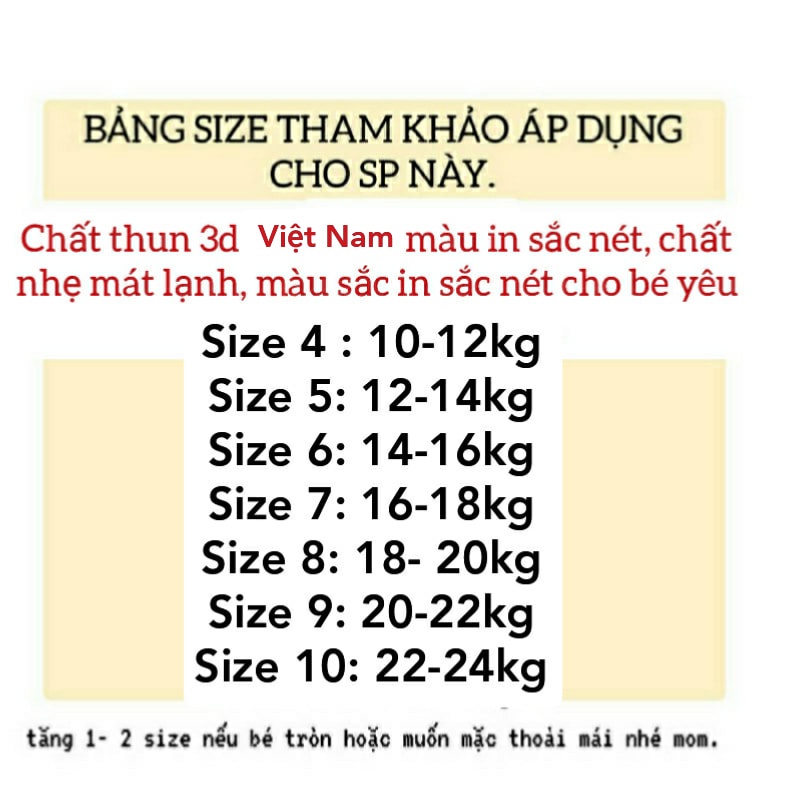 BSC8 (10KG- 25KG) BỘ QUẦN ÁO ĐÙI CỘC BÉ TRAI SIZE NHÍ THUN 3D SIÊU NHÂN ANH HÙNG