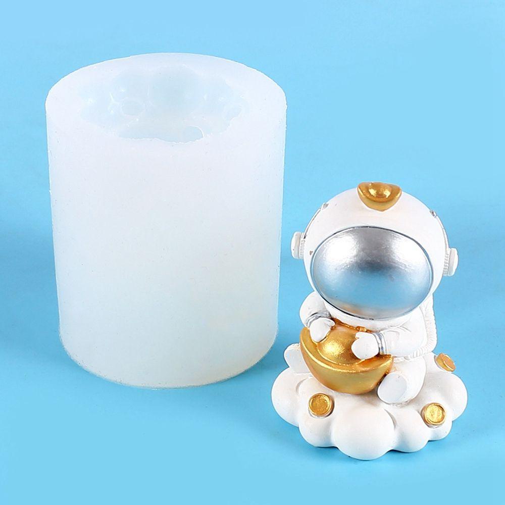1 Khuôn Silicone Làm Bánh Hình Phi Hành Gia 3D DIY