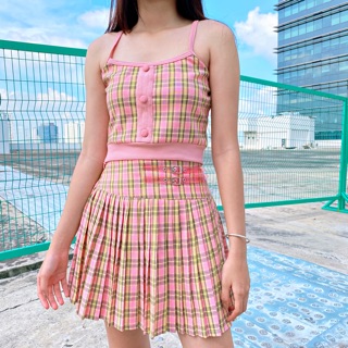 Combo 2 áo Candy Plaid (caro hồng) by Natthy Style
