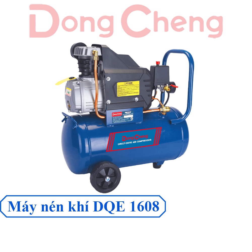 Máy Nén Khí Sạch Dongcheng DQE 1608 Công Suất 550W Bình Chứa 8L Ứng Dụng Trong Các Tiệm Rửa Xe, Sửa Chữa, Bảo Dưỡng Ô Tô