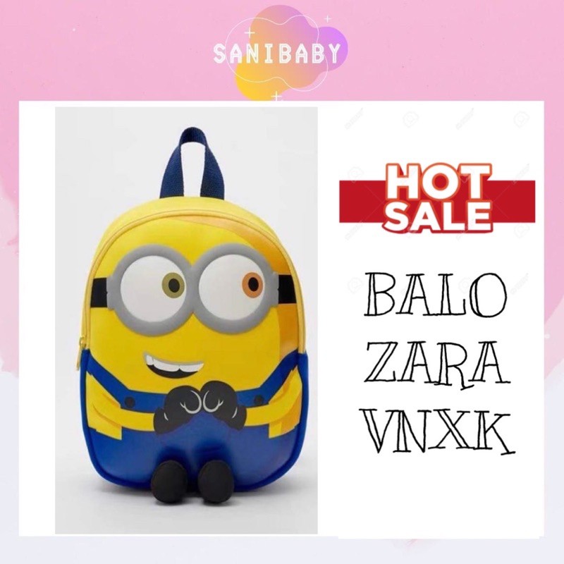 BALO MINIONS VÀNG CUTE CHO BÉ MẪU GIÁO BALO ZA