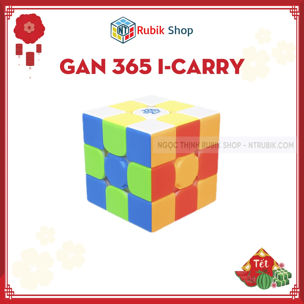 [Rubik Thông Minh] Rubik Gan i Carry kết nối với điện thoại Stickerless (Có Nam Châm) - Hộp Mới