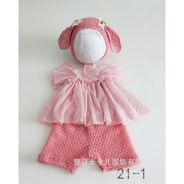 Bộ quần áo chụp ảnh cho bé sơ sinh hình thỏ, sư tử, khủng long phụ kiện chụp ảnh cho bé