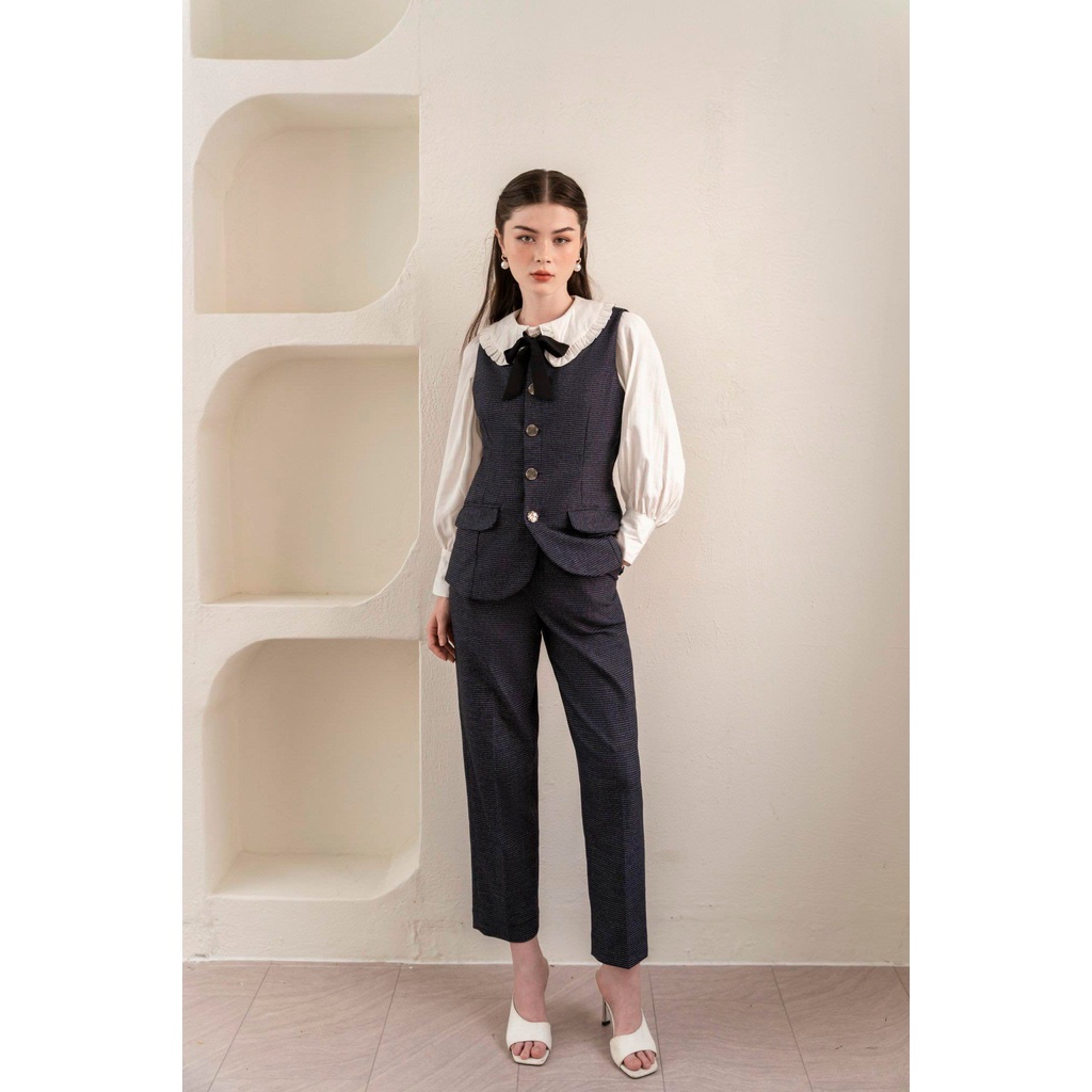 Áo sơ mi + áo ghile + quSet Anna