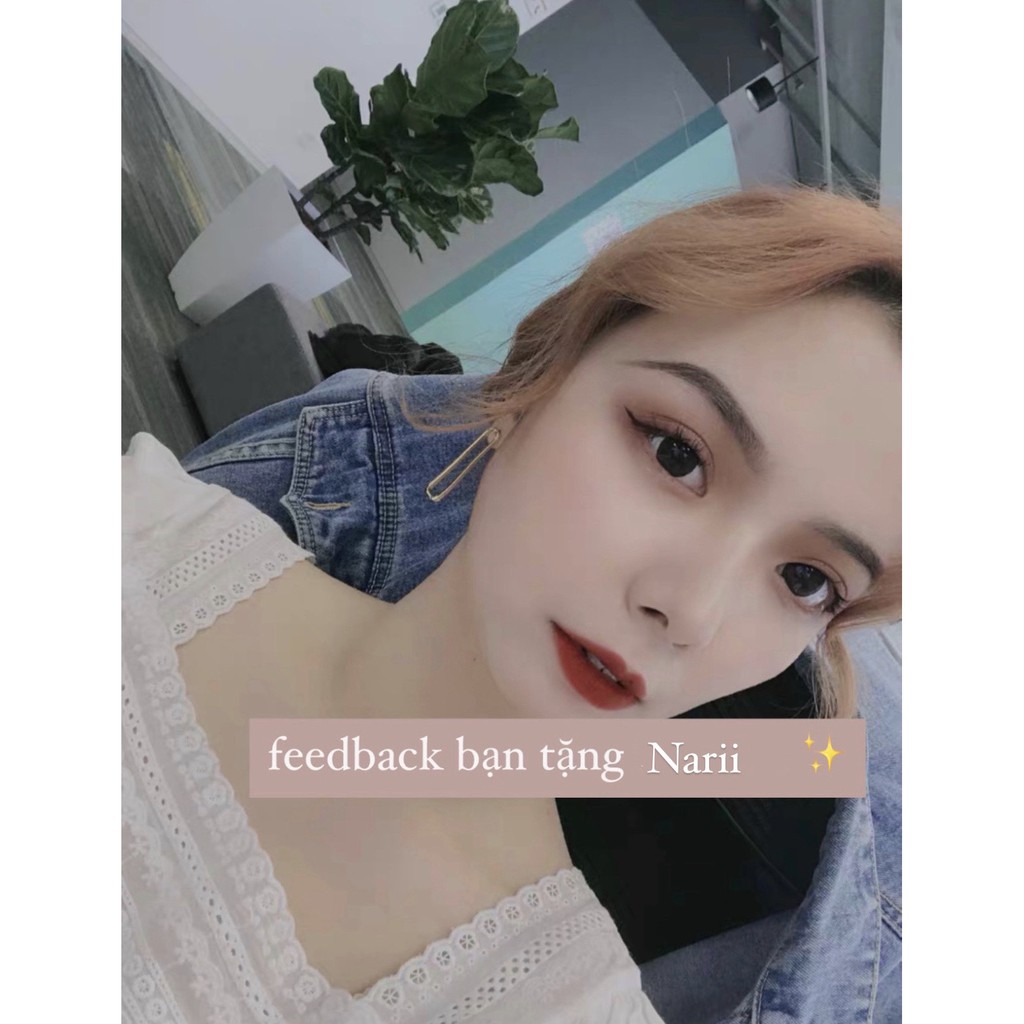 Áo sơ mi nữ tay dài NARII áo babydoll trắng Ulzzang Hàn Quốc cổ vuông
