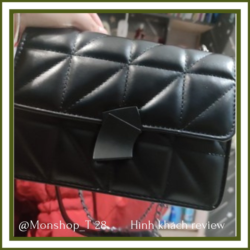 🌸sẵn🌸 Túi xách da mềm đeo chéo nữ CEEKAY chính hãng khóa vuông xéo - có hộp - T28n