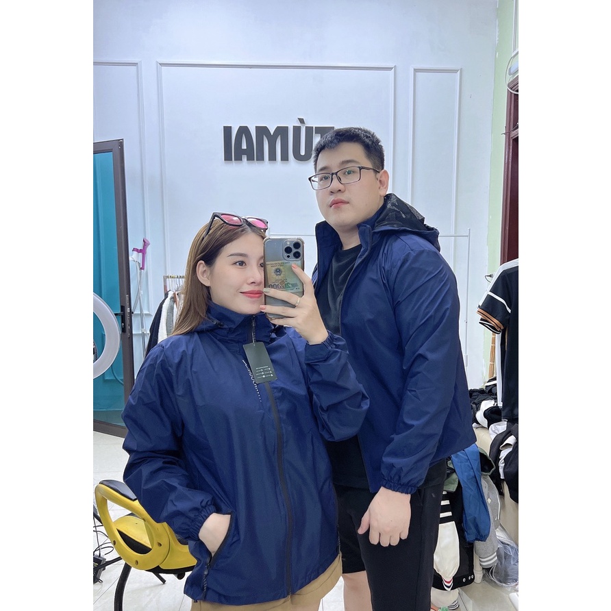 Áo khoác gió nam nữ có mũ cao cấp 2 lớp, chất liệu gió tráng bạc chống tia UV chống nắng ngăn gió Tumaishop