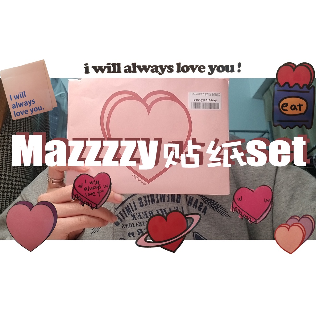 Bộ 44 Miếng Dán Chống Thấm Nước Hình Trái Tim Dễ Thương Trang Trí Điện Thoại diy