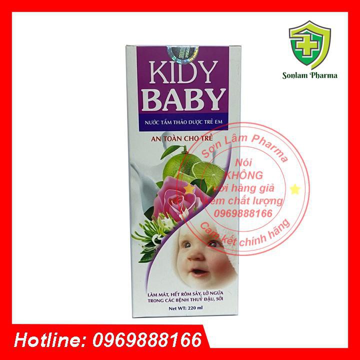 Nước tắm thảo dược cho bé Kidy Baby 220ml