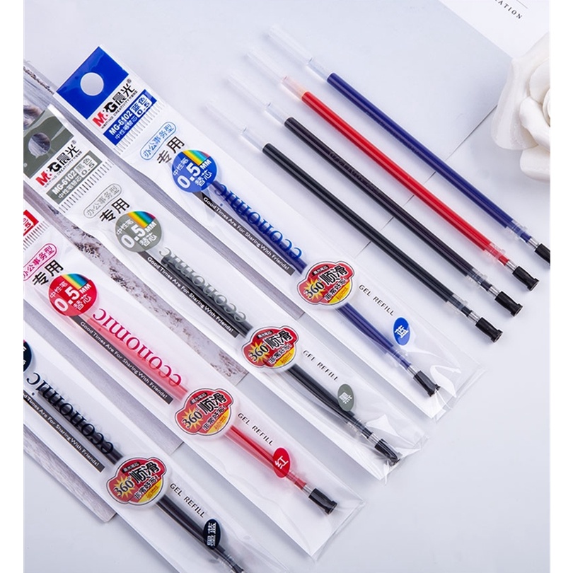 Ruột bút gel M&G MG-6102 với ngòi 0.5mm đa năng dễ sử dụng
