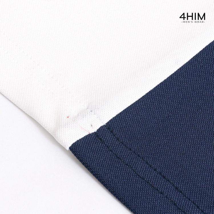 Bộ cộc tay nam thể thao hè 4HIM vải cá sấu cotton cao cấp bộ mặc nhà nam mùa hè phù hợp mặc nhà chơi thể thao