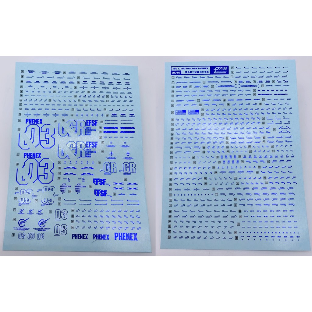 Decal nước MG Phenex / Phenex NT