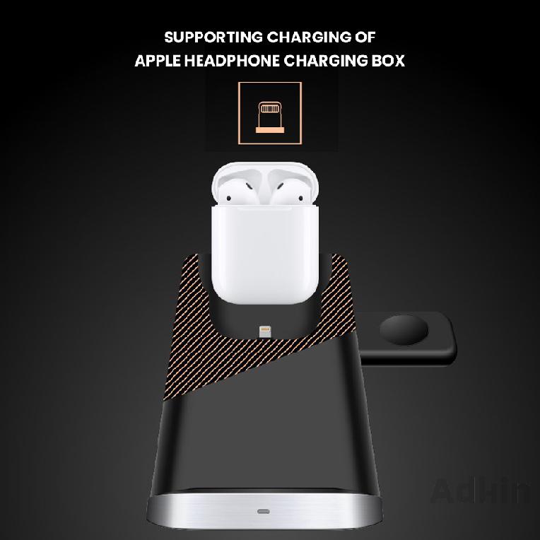 Bộ Tai Nghe Không Dây 3 Trong 1 Cho Apple Airpods Iphone 8 Plus X Xr Xs Samsung S8 S9 S7