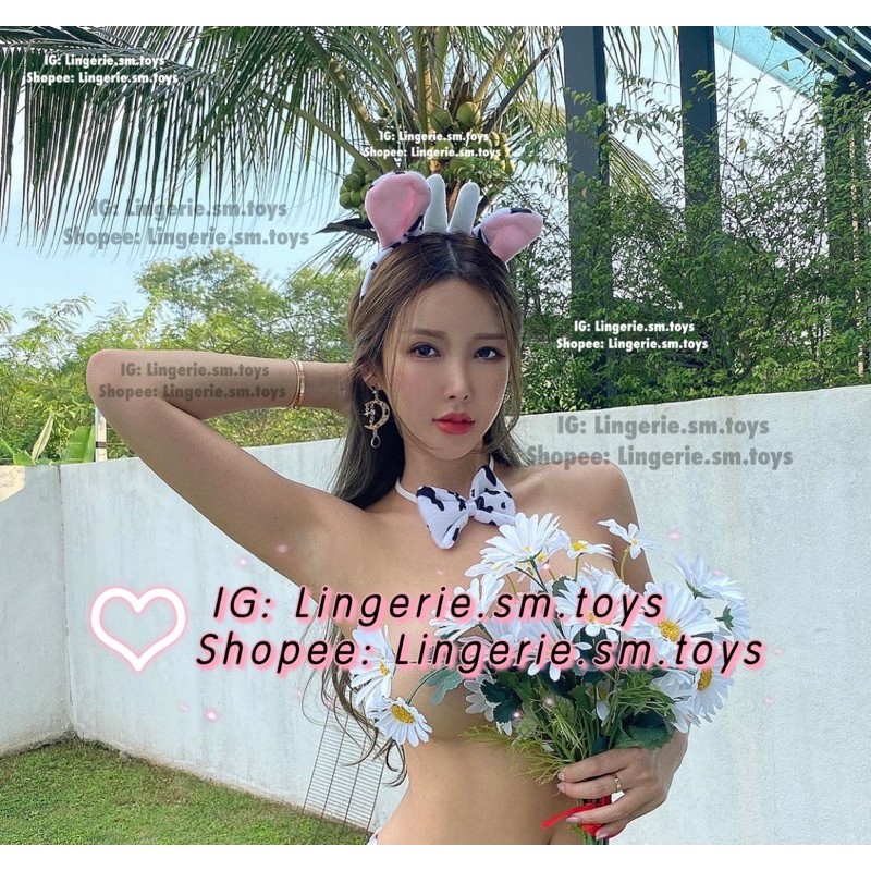 Bờm + Nơ + Tất Bò Sữa Đáng Yêu - Milky Girl