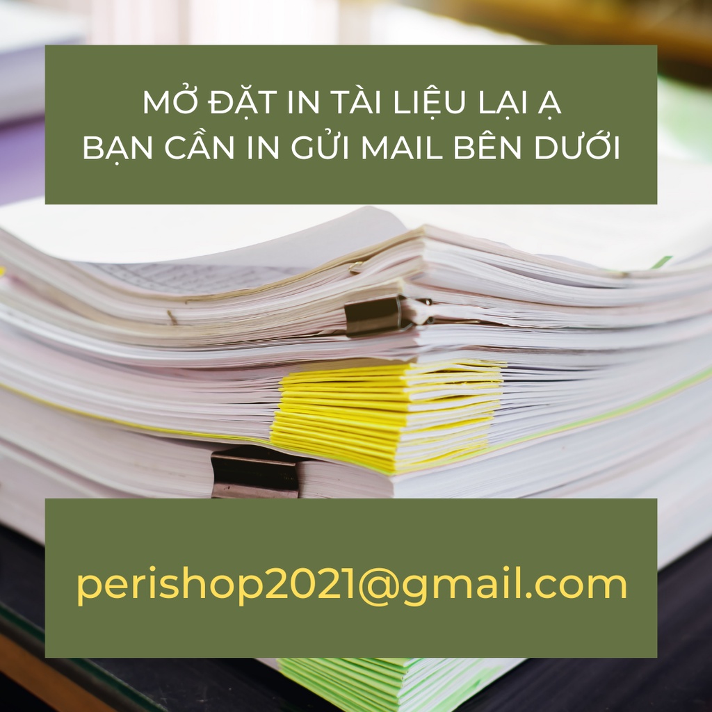 (đọc thật kĩ mô tả) In tài liệu học tập, học online giấy A4 (nhận in theo yêu cầu)