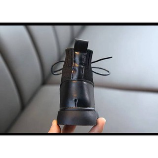 Boots Cổ Cao Da Pha Vải Cho Bé - B195 ( Đủ Sz Từ 26-36)