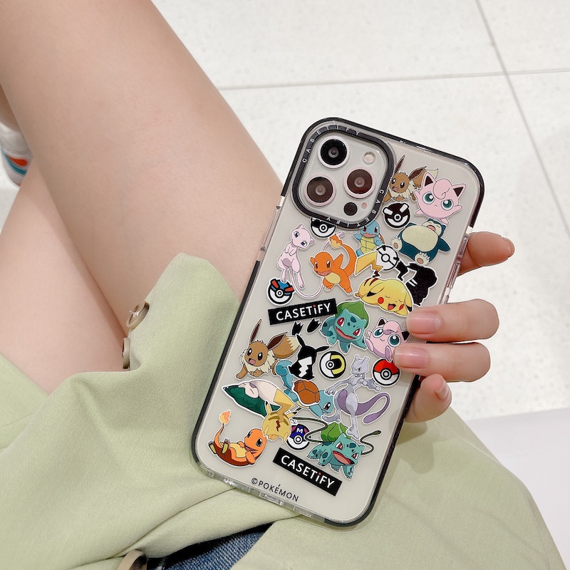 Ốp Điện Thoại Trong Suốt Họa Tiết pokemon Cho iphone 15 14 13 12 11 pro max mini x xs xr 6 6s 7 8 plus