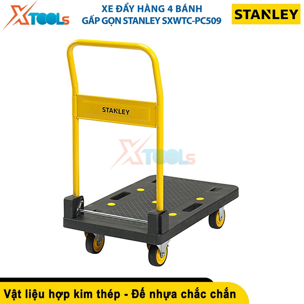 Xe đẩy hàng 4 bánh STANLEY SXWTC-PC509 | Xe đẩy tay 4 bánh có thể gấp gọn, tải trọng: 250kgs [CHÍNH HÃNG][XTOOLS]