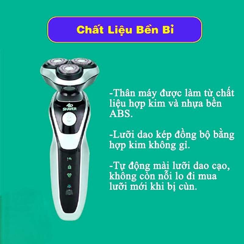 Máy Cạo Râu 4D 3 Trong 1