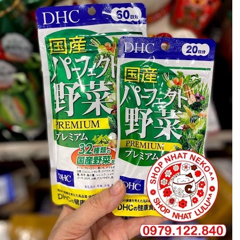 Túi đựng 240 viên rau củ Nhật bản (60 ngày)