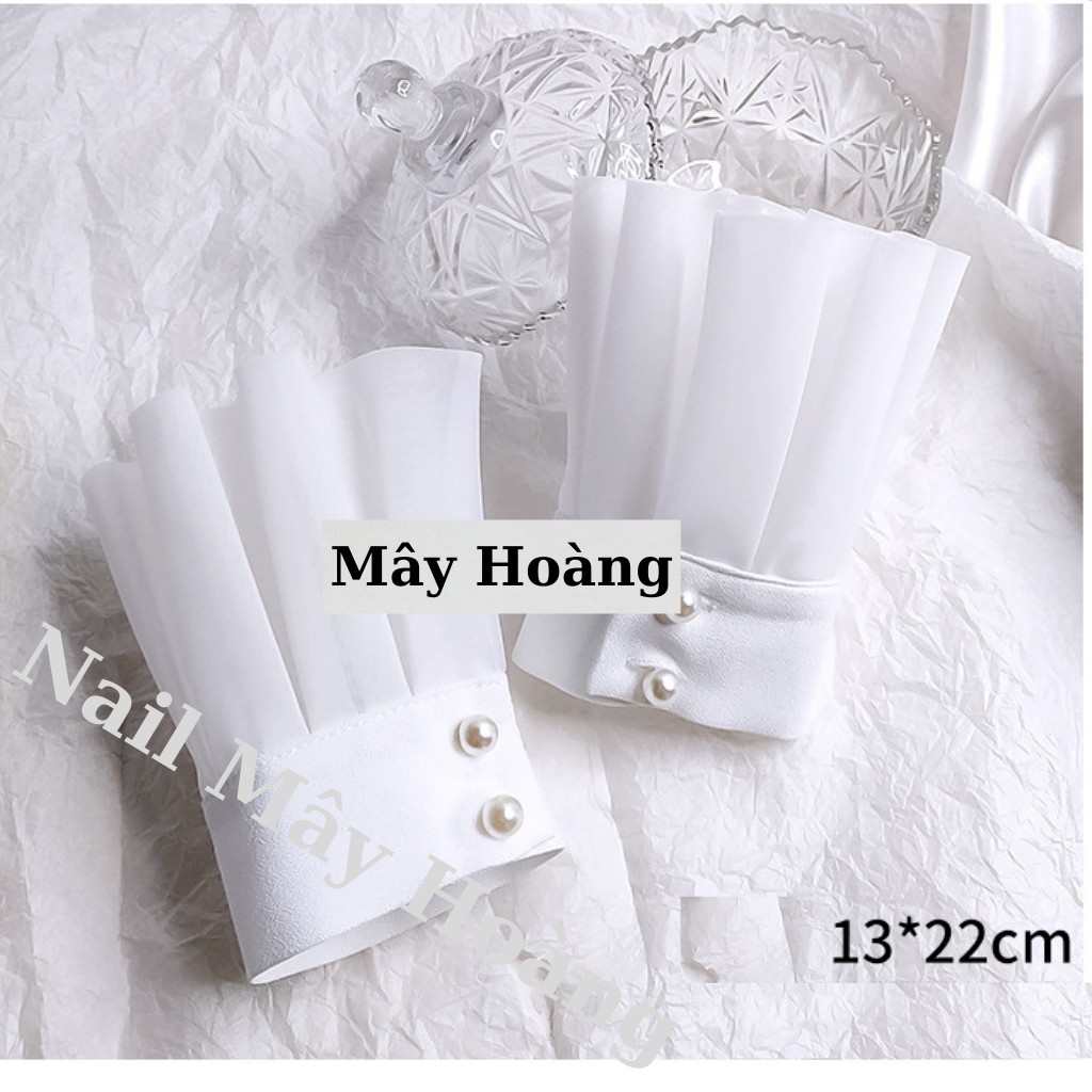 Ống tay áo chụp ảnh nail sang chảnh