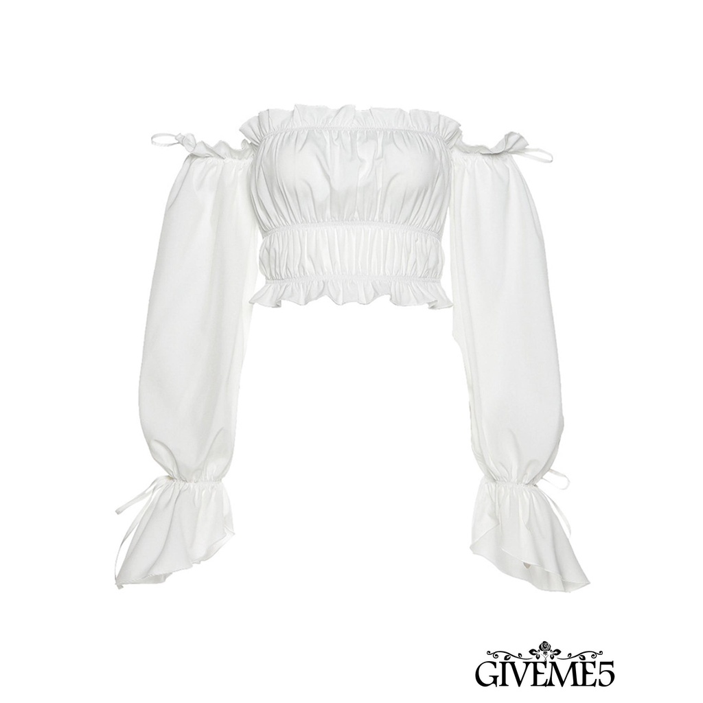 Áo Nữ Trễ Vai Tay Loe Thời Trang