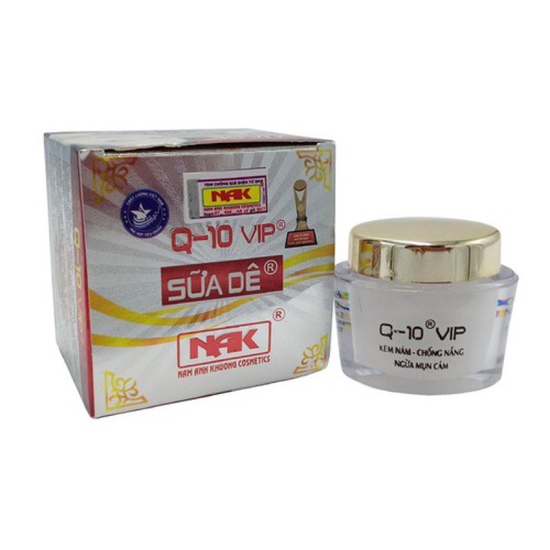 KEM NÁM - CHỐNG NẮNG ( ngừa mụn cám ) 6in1 Q10 25g