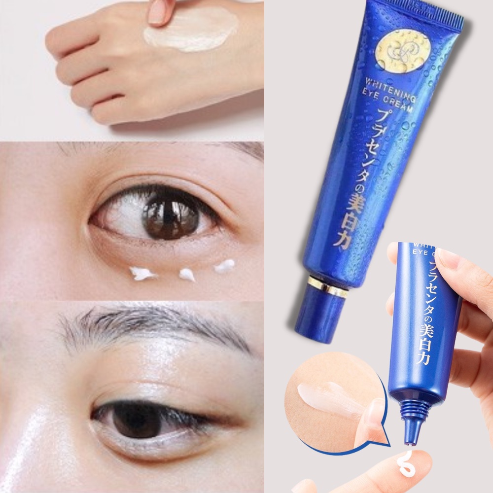 Kem dưỡng mắt Meishoku Whitening Eye Cream 30g của Nhật Bản hỗ trợ giảm thâm mắt