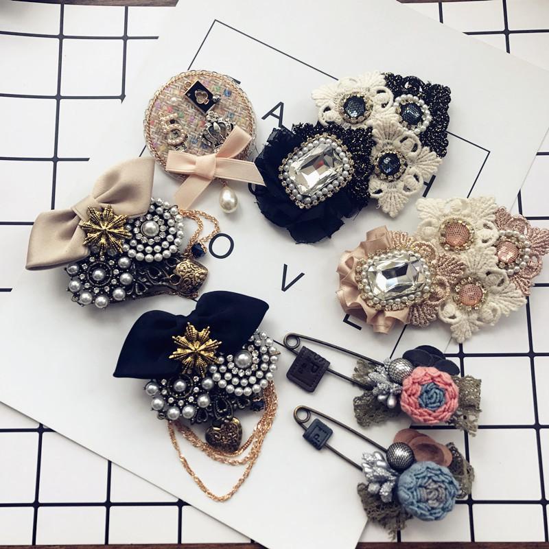 Ghim CàI ÁO HìNh Nơ ĐíNh Kim Cương NgọC Trai Giả ThờI Trang Cho Nữ