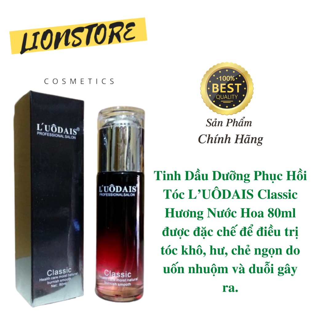 Tinh dầu dưỡng tóc tốt nhất thơm lâu dành cho tóc uốn L'UÔDAIS CLASSIC 80ml