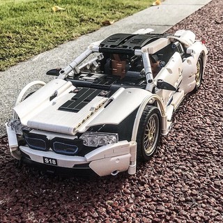 Tương thích với các khối xây dựng Lego, mô hình ô tô thể thao Lamborghini, đồ chơi xếp trẻ em Bugatti Porsche