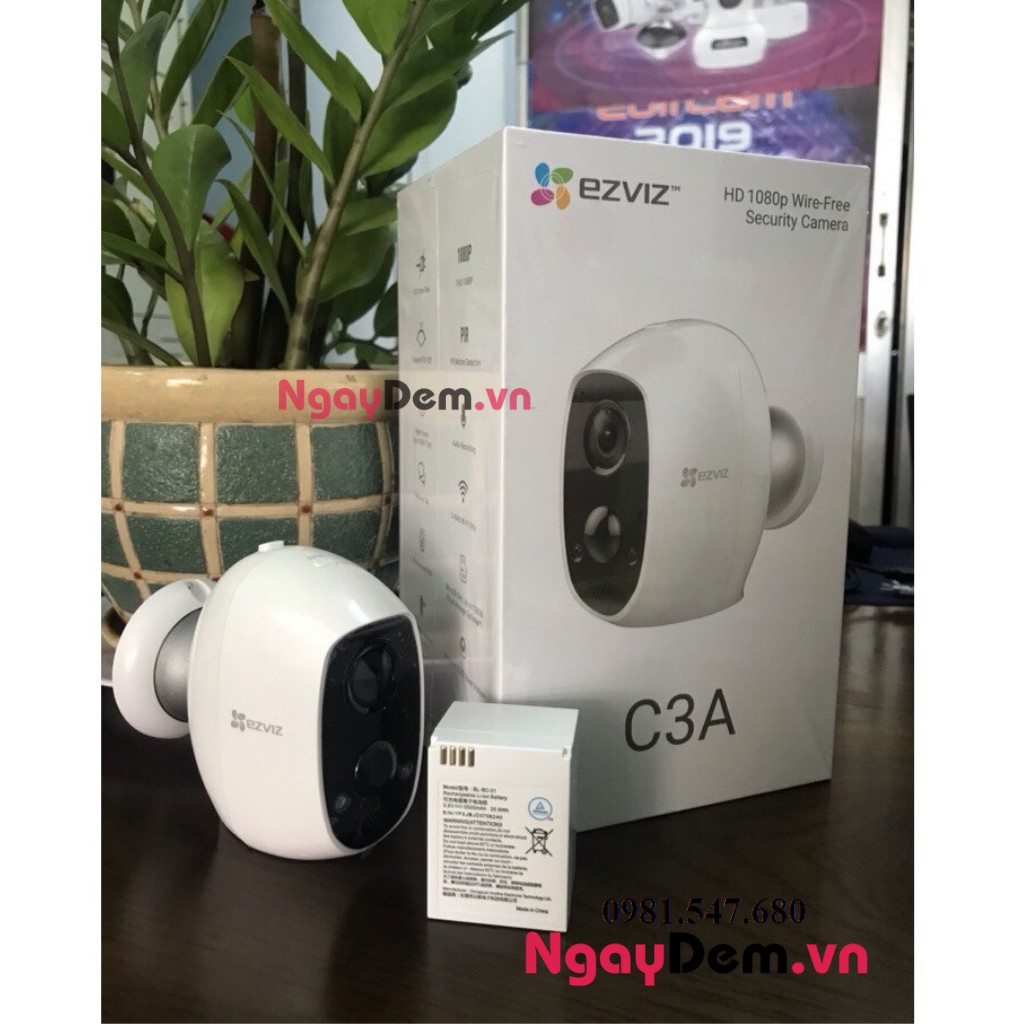 Camera Wifi 2MP EZVIZ C3A FULL HD 1080P - Hàng chính hãng bảo hành 24 tháng