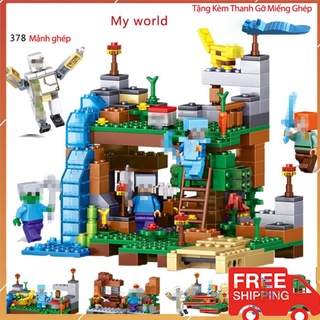 Đồ Chơi Xếp Hình Minecrft - Đồ Chơi Xếp Hình Phát Triển Tư Duy Cho Trẻ Xây Dụng Thành Phố Theo Tựa Game Nổi Tiếng