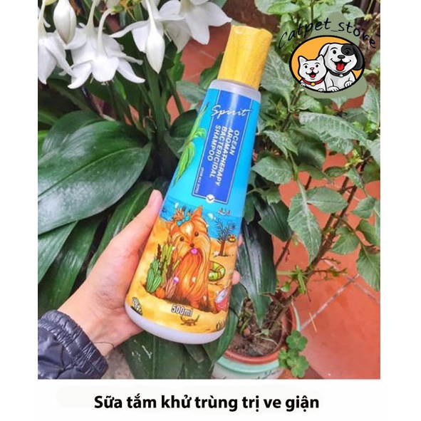 Sữa tắm chó mèo cao cấp SPIRIT,sữa tắm cho thú cưng hương nước hoa SPIRIT,lưu hương lâu.