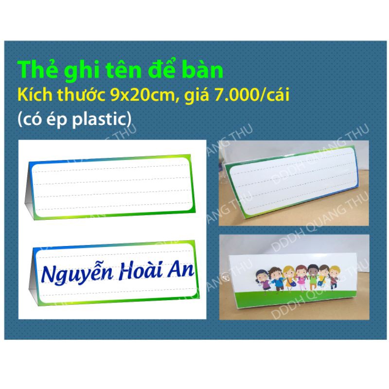 Thẻ ghi tên để bàn