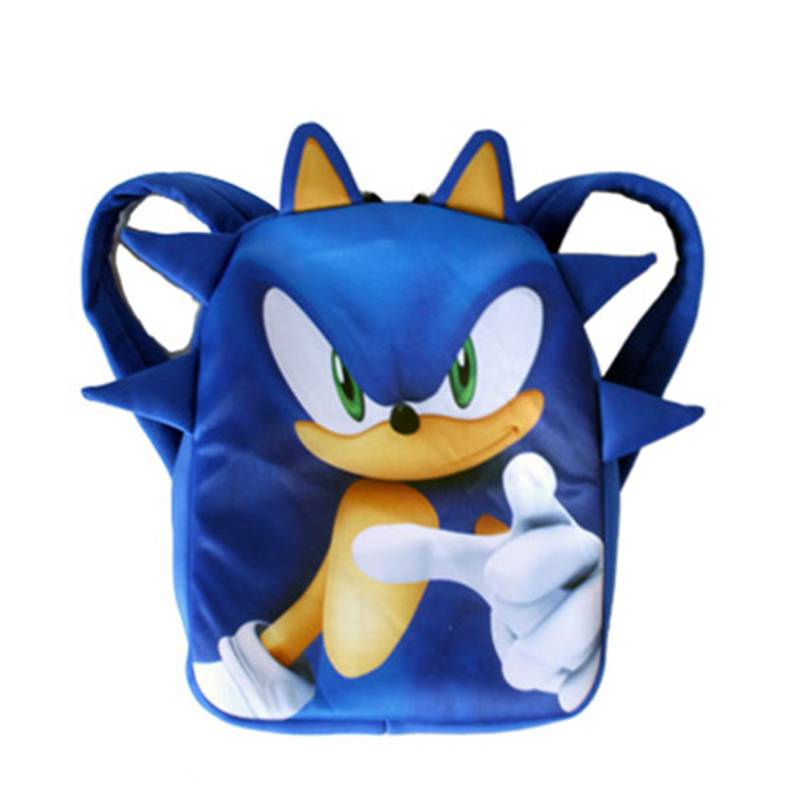 Ba lô đi học thoáng khí họa tiết nhím Sonic dễ thương cho bé mẫu giáo 2022