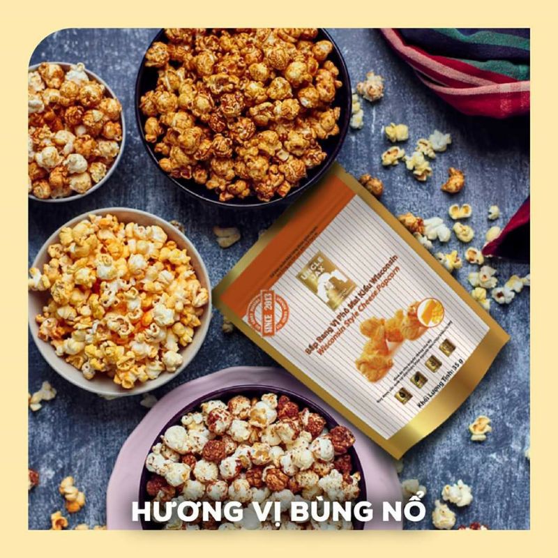 Combo 30 bắp rang kiểu Mỹ UncleJax HSD 2021