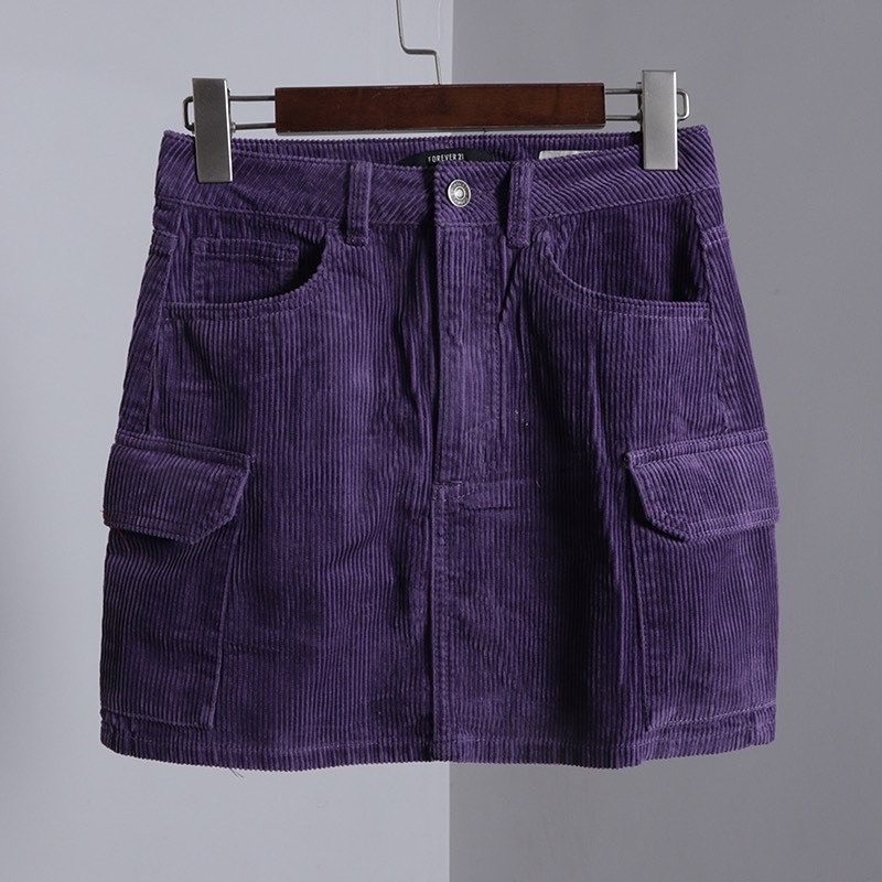 Chân váy f21 conduroy nhung siêu xinh