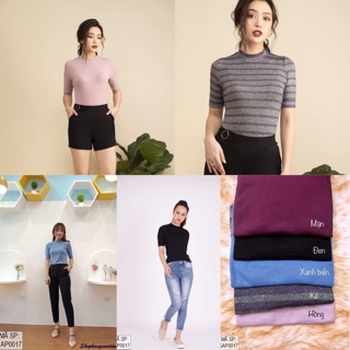 Bán sỉ áo len tăm cổ tròn