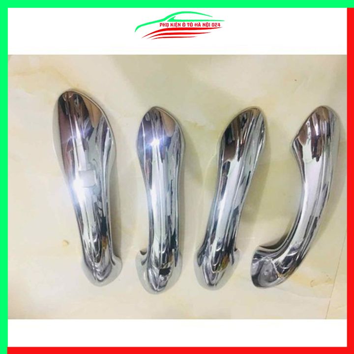 Ốp tay hõm mạ crom Santafe 2019-2023 sáng bóng chống trầy bảo vệ cửa xe ô tô